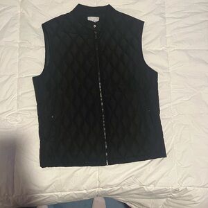 Zara Black Quilted Vest